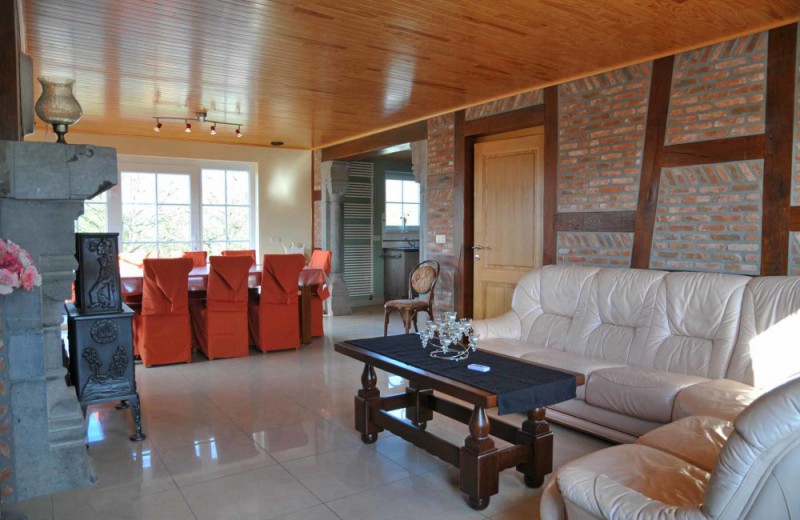 Vakantiehuis le bonheur woonkamer belgische ardennen 3