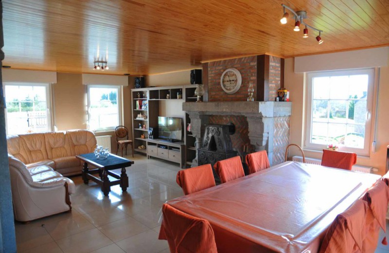 Vakantiehuis le bonheur woonkamer belgische ardennen